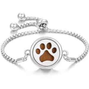Paw prints aromatherapy bracelet